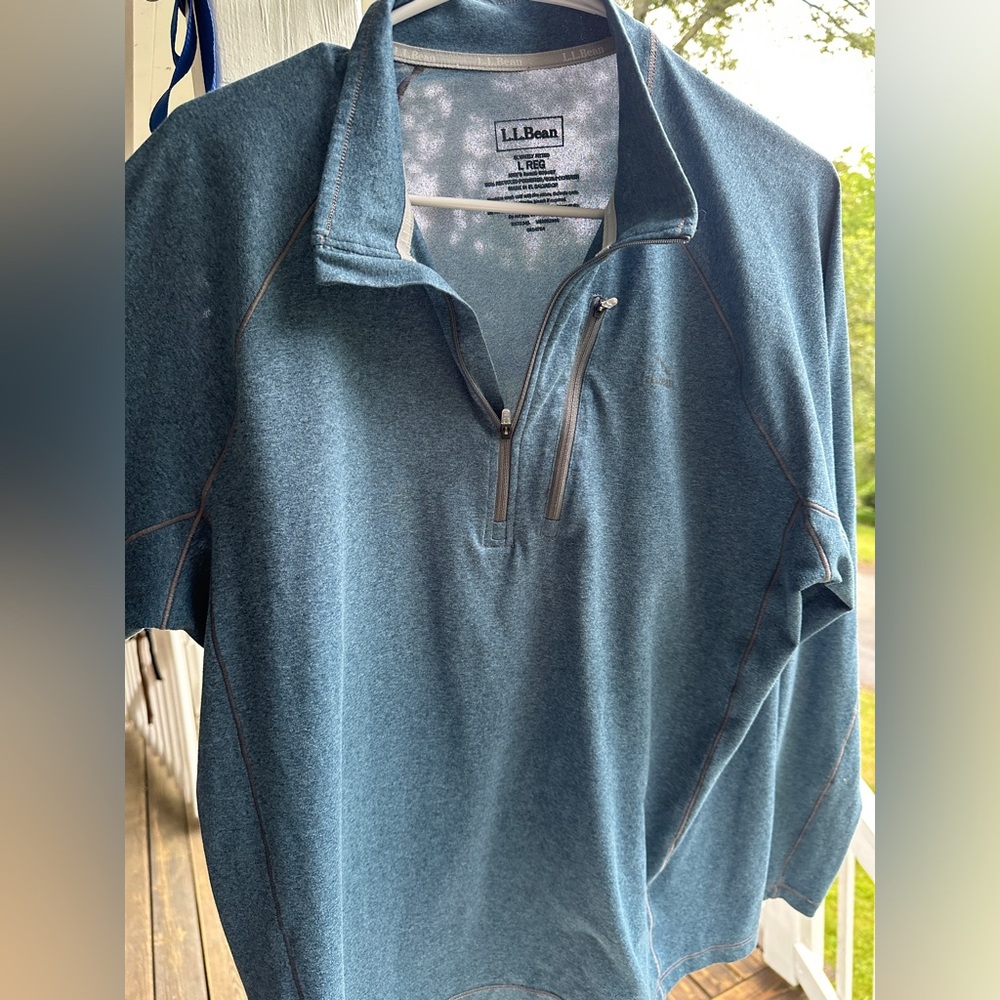 L.L. Bean Blue Sweatshirt Quarter-Zip
